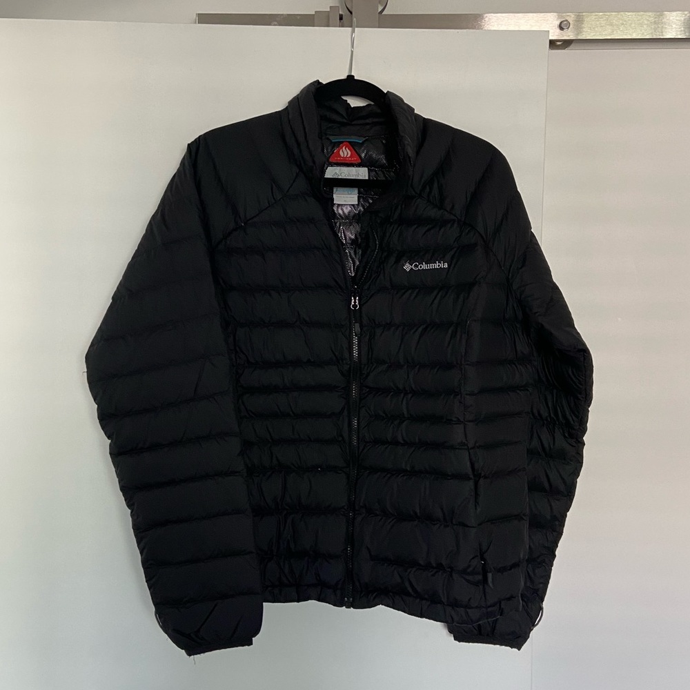 Black OMNI HEAT Columbia puffer jacket
